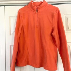 IZOD Fleece Quarter Zip Orange